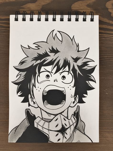 Please try to redraw this and show me!! Deku Sketch, My Hero Academia Deku, Animal Outline, Abstract Pencil Drawings, Anime Drawing Sketches, Pokemon Sketch, Naruto Sketch Drawing, Boho Art Drawings, Drawing Books