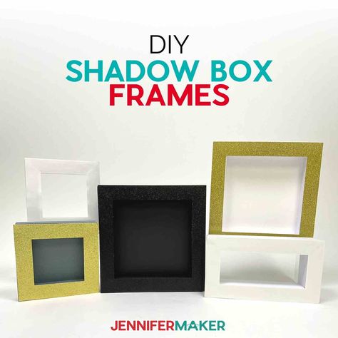 DIY Shadow Box Frames: Affordable Paper Picture Frames for Your Projects! Free Shadow Box Templates, Shadowbox Ideas Diy, Diy Shadow Box Frame, Cricut 3d Projects, Cricut Shadow Boxes, Laser Cut Box Design, Diy Bathroom Mirror Frame, Cricut Shadow Box, Diy Built Ins