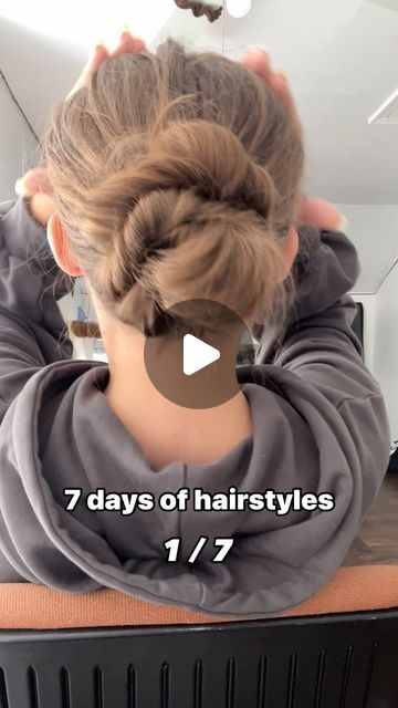 Iolanta Kilvi on Instagram: "Day 1 | comment "🎀" if you would like to see more. Tag me if you do it, would love to see! 🫶🏻  how I do my messy bun 🎀✨ . . . . #hairstyles #hairstylesforwomen #braidedhairstyles #braidedhalfuphalfdown #hairstyles #messybuntutorial #messybun" Step By Step Low Bun Hairstyles, Hairstyles For Long Hair Messy Bun, Everyday Messy Bun, Easy Ways To Do A Messy Bun, Hairstyles For School Hair Up, Cute Hairstyles With Buns, Quick Buns For Long Hair, Easy Hairstyle Ideas For Long Hair, Bun And Braid Hairstyles