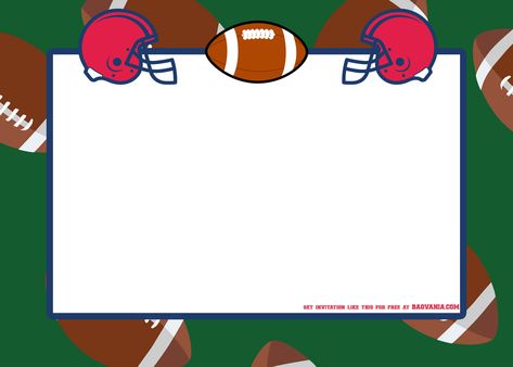 Football Invitation Template, Party Invitations Templates Free, Football Birthday Party Invitations, Party Invitations Templates, Football Party Invitations, Football Birthday Invitations, Football Invitations, Free Wedding Invitation Templates, Football Birthday Party