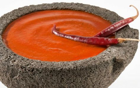 Salsa de chile de árbol para pozole estilo Jalisco | Recetas de Cocina Delirante Hot Salsa Recipes, Salsa Recipes, Hot Salsa, Salsa Recipe, Mexican Food, Yummy Recipes, Hot Sauce, Delicious Recipes, Mexican Food Recipes