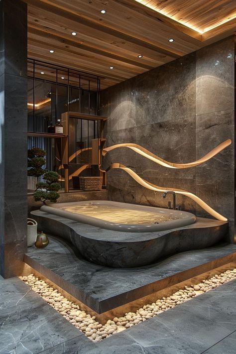 Luxurious Modern Bathroom, Modern Toilets Ideas, Rich Modern Bathroom, Bathroom Ceiling Design Modern, Modern Luxury Ceiling Design, Luxury Bathroom Design Ideas, Spa Interior Design Luxury, Luxury Toilet Design, Modern Bathroom Ideas Luxury