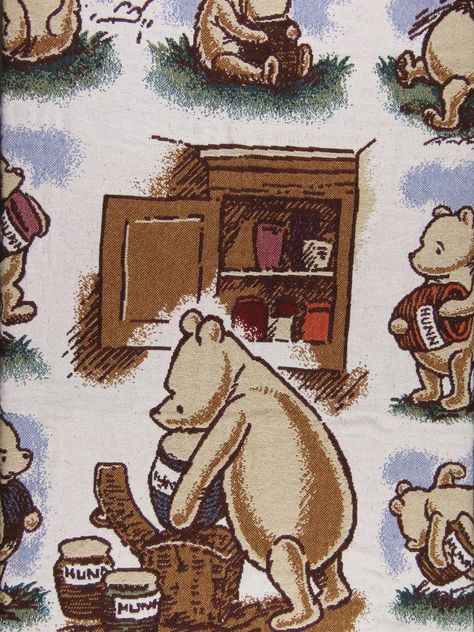 Classic Winnie the Pooh Woven tapestry blanket Winnie The Pooh Tapestry, Pooh Nursery, Winnie The Pooh Nursery, Winnie The Pooh Christmas, Classic Winnie The Pooh, Tapestry Blanket, Woven Tapestry, The Fringe, Tapestry Weaving