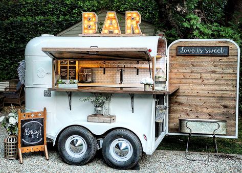 Limonade Bar, Kaffe Bar, Horsebox Bar, Coffee Food Truck, Gerobak Dorong, Mobile Coffee Shop, Coffee Trailer, Travel Bar, Food Truck Business