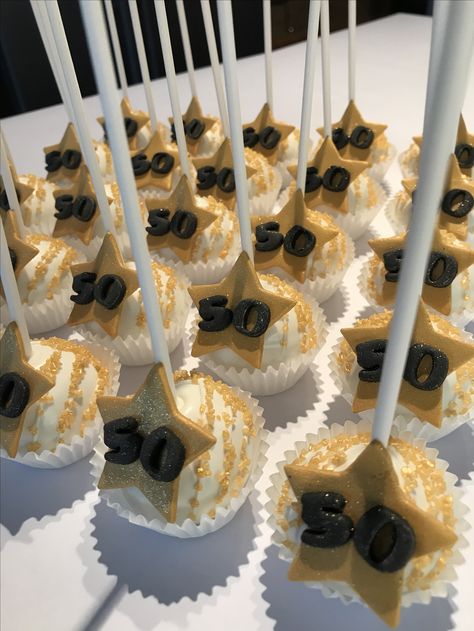 60th Cupcakes For Men, 50th Birthday Cake Pops For Men, 50th Cake Pop Ideas, 60th Cookies Birthday For Men, 50th Bday Cookies For Men, 50th Birthday Cake Pops, 60 Cupcakes 60th Birthday, Birthday Details, Birthday Decorations For Men