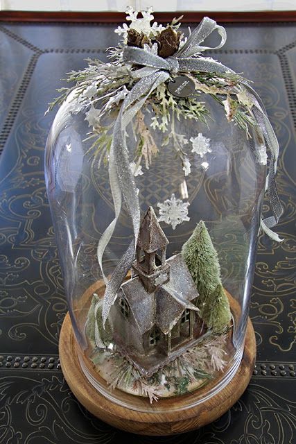 Winter Cloche Ideas, Christmas Cloche Ideas Glass Domes, Diy Cloche Ideas, Christmas Cloche Ideas, Glass Cloche Decor, Christmas Cloche, Cloche Ideas, Cloche Decor, Bell Jars