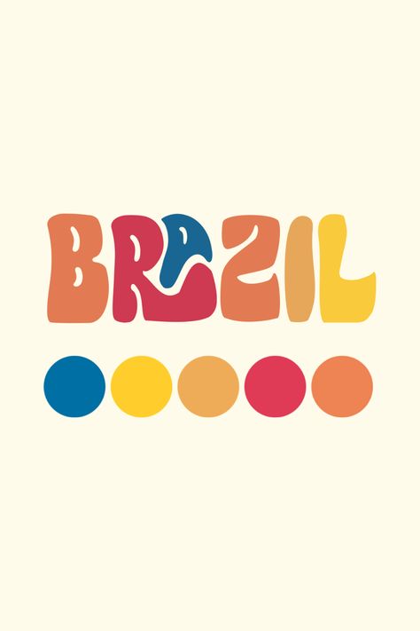 Brazilian Graphic Design, Funky Brand Design, Brazil Typography, Funky Website Design, Funky Website, Rio Logo, Funky Branding, Latino Design, Brazil Design