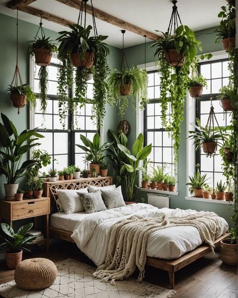 Indoor Vines, Motivational Decor, Green Oasis, Room With Plants, Lush Greenery, The Ceiling, Lush Green, Garden Room, Hanging Plants