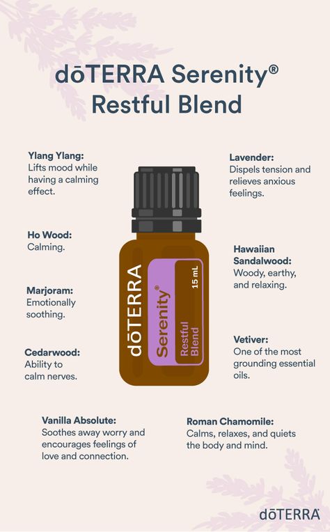 Serenity Oil Doterra, Serenity Essential Oil, Doterra Serenity, Terra Essential Oils, Tik Tok Videos Funny, Benefits Of Essential Oils, Essential Oil Education, Doterra Essential Oils Recipes, Essential Oil Diffuser Blends Recipes