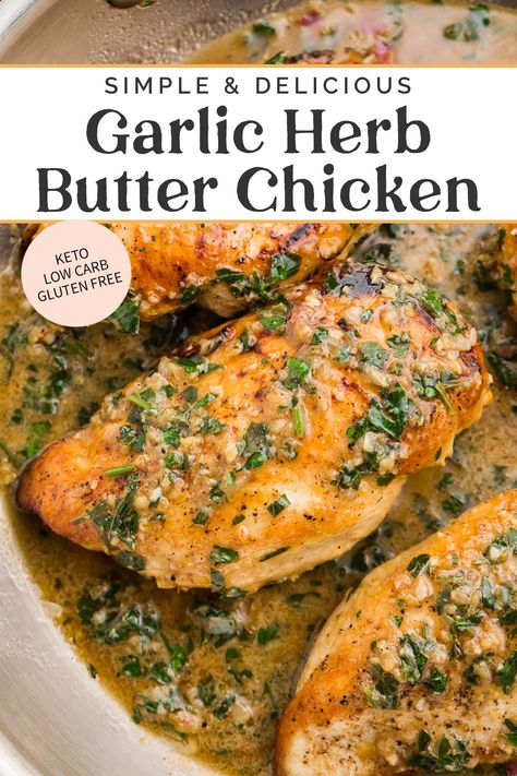 Easy Chicken Leg Recipes, Garlic Herb Butter Chicken, Dinner Ideas Easy Chicken, Herb Butter Chicken, Dinner Recipes Air Fryer, Meatballs Chicken, Herb Chicken Recipes, Garlic Herb Chicken, Chicken Leg Recipes