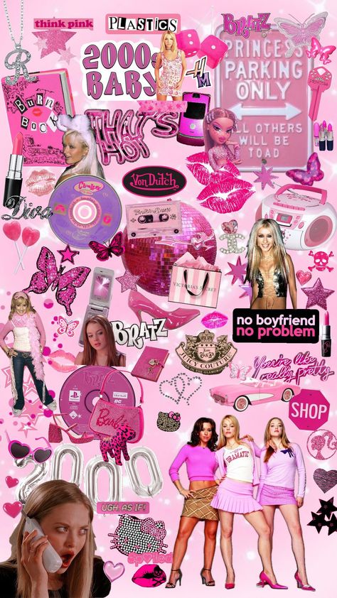 y2k 💋💄👛 #y2k #2000saesthetic #wallpaper #pink #hotpink #y2kaesthetic #cheetahprint#meangirls #foryou #popular 2000s Aesthetic Wallpaper Vintage, Y2k Asthetics Photos, Y2k Collage Wallpaper, 00s Aesthetic Wallpaper, Y2k Wallpaper Aesthetic, Pink Baddie Aesthetic Wallpaper, Lockscreen Y2k, 2000s Aesthetic Wallpaper, Pink Baddie Aesthetic