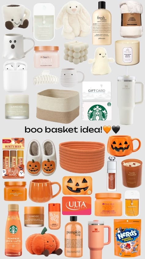 Boo Basket Ideas For Best Friend, Boo Basket Ideas, Preppy Birthday Gifts, Silent Auction Baskets, Boo Gift, Auction Basket, Halloween Gift Baskets, Auction Baskets, Preppy Kids