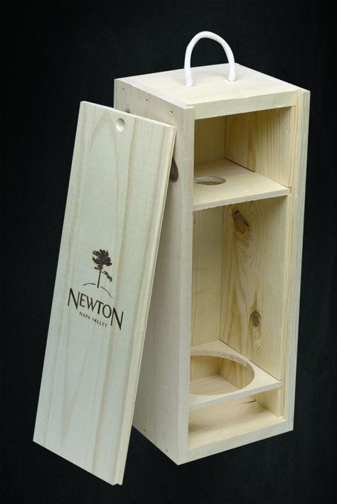 а Wine Boxes Ideas, Wine Bottle Glass Holder, Wine Box Engraving, Custom Wine Box, Wine Bottle Stand, Wine Bottle Box, Wood Wine Box, Custom Wood Boxes, Box Wine