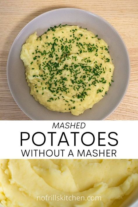 Wondering if you can make mashed potatoes without a potato masher? Check out this recipe to find out how! Bob Evans Mashed Potatoes Recipe, Meatloaf Side Dishes, Garlic Mashed Potatoes Easy, Buttermilk Mashed Potatoes, Creamy Mashed Potatoes Recipe, Make Ahead Mashed Potatoes, Perfect Mashed Potatoes, Fluffy Mashed Potatoes, Best Mashed Potatoes