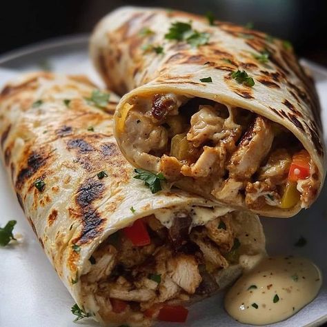 Nonna's Italian recipes | Grilled Chicken Cheesesteak Wrap Recipe | Facebook Healthy Italian Chicken, Cheesesteak Wrap, Chicken Cheesesteak, Wrap Recipe, Healthy Italian, Italian Chicken, Chicken Wraps, Recipe Ingredients, Wrap Recipes