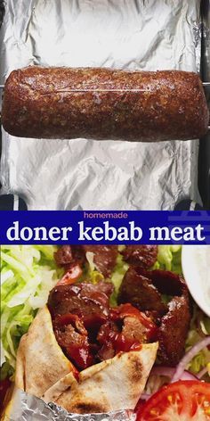 Donair Meat Recipe, Donair Recipe, Doner Kebabs, Kebab Meat, Middle Eastern Cuisine, Fakeaway Recipes, Kosher Cooking, Doner Kebab, Tandoori Masala