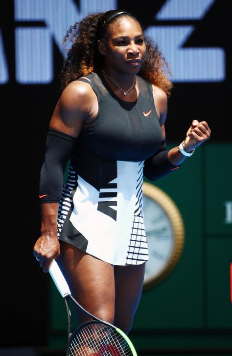 Serena Williams is a Nike ambassador. Picture: Aaron Francis/The Australian Nike Ambassador, Australian Open, Serena Williams, All Black, Sneakers Nike, Lifestyle, Nike, How To Wear, All Blacks