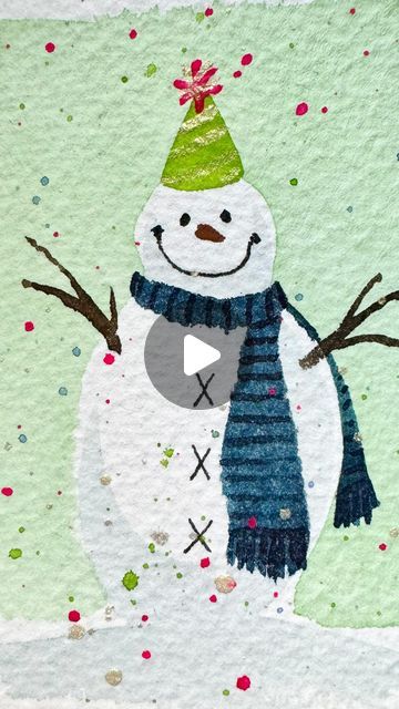 m r s g o o d w i n on Instagram: "I wish you all a safe and happy new year! 🎉 #watercolor #snowman #celebrate #party #confetti #partyhat #cheers #lefty #oregonartist #artistherapy" Happy New Year Watercolor, New Year Watercolor, Watercolor Snowman, Auld Lang Syne, Party Confetti, December 31, M R, Party Hats, Watercolor Paper