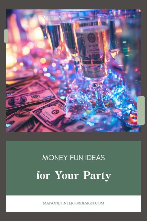 Transform your next gathering into a money-themed extravaganza that everyone will enjoy. Featuring budget-friendly decorations like DIY dollar bill banners and casino-inspired table settings, you can create an unforgettable experience. Don't miss out on fun games like a money scavenger hunt and the casino roulette game to keep guests engaged. Enhance the theme with money-themed party favors too! Perfect for birthdays, celebrations, or Fundraisers, these money-themed ideas will guarantee you have a wealth of entertainment! Money Games For Adults Party Ideas, Money Scavenger Hunt, Money Theme Party Ideas, Money Themed Party, Money Puzzles, Teen Birthday Party, Casino Roulette, Roulette Game, Gold Foil Balloons