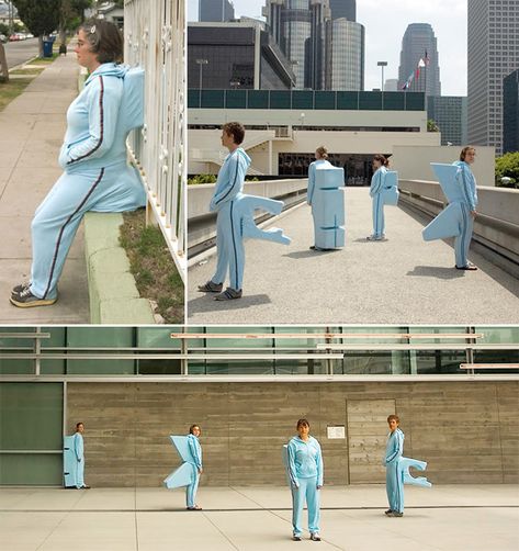 Artist Creates Wearable Workarounds For “Hostile Architecture” Social Design Project, Hostile Architecture Design, Bed Installation, Architecture And Fashion, Hostile Architecture, Wearable Sculpture, Spatial Installation, Interactive Textile Installation, Isolation Sculpture