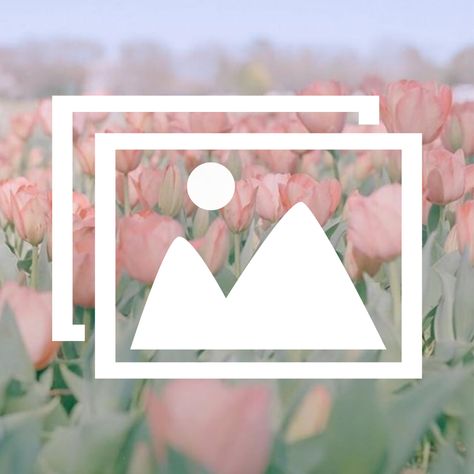 Spring Aesthetic Icons For Apps, Tulips App Icon, Spring Icons Aesthetic, Spring App Icons, Spring Homescreen, Icon For Iphone, Widgets Pink, Pastel Tulips, Spring Icons