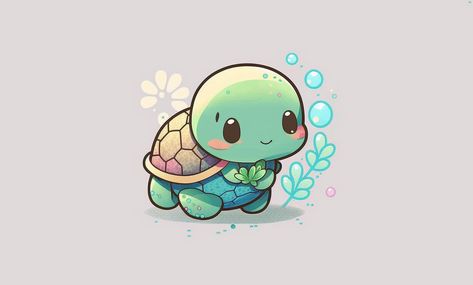 hi this is a cute kawai turtle Do you like turtles🐢 Turtle Drawing Wallpaper, Cute Turtle Drawing Easy, Cute Tortoise Drawing, Tortugas Aesthetic, Turtle Illustration Cute, Turtle Drawing Cute, Cute Sea Turtle Drawing, Chibi Turtle, Cute Turtle Art