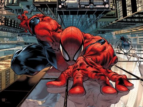 A Zoom with a View: One Point Perspective | Del's Digital Classroom Art Spiderman, Wallpaper Marvel, Image Spiderman, Ultimate Spider Man, Comic Poster, Man Wallpaper, Spiderman Comic, Ms Marvel, Marvel 3