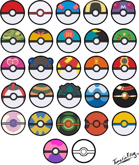 Poke Ball Drawing, All Pokeballs, Pokeball Drawing, Pokemon Balls, List Icon, Pokemon Printables, Pokemon Icon, Pokemon Themed Party, Pokemon Design