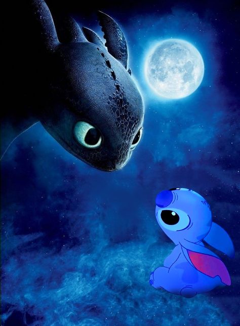 Toothless and Stitch ❤️ Toothless Wallpaper, Disney Stitch Tattoo, Toothless And Stitch, Stitch Tattoo, Lilo And Stitch Quotes, Lilo And Stitch Drawings, Idee Cricut, Dim Light, Cute Dragon