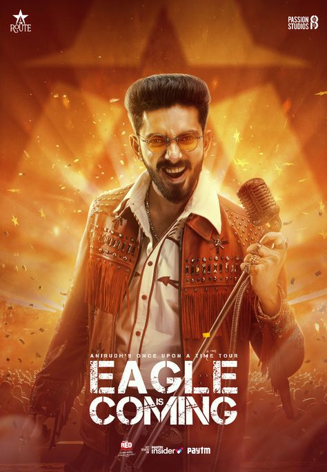 ANIRUDH - EAGLE IS COMING Concert Poster :: Behance Concert Poster, Graphic Design Adobe, Concert Posters, Adobe Photoshop, Photoshop, Graphic Design, Concert, Design