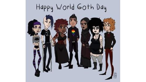 World Goth Day - Beautiful, we try our best to be inclusive here and this represents it perfectly facebook.com/theworldgothda… World Goth Day, Types Of Goth, Goth Memes, Afro Goth, Dark Things, Emo Love, Goth Subculture, Baby Bats, Howl At The Moon