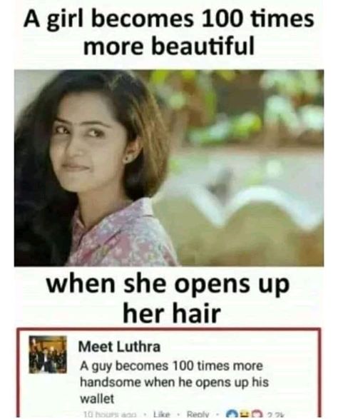 Viral Memes Adda on Instagram: “BC 😂😂 . . Follow👇👇👇👇 @viralmemesadda . . #indiangirls #girls #girl #RealtionshipCodes #section377 #LaughingColours #Friendship #memes…” Funny Facts About Girls, Girly Facts, New Funny Memes, Facts Funny, Funny Memes About Girls, Girl Memes, Smart Women, Jokes Pics, Very Funny Jokes