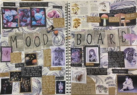 Gcse Mindmap Sketchbook Ideas, Art Mindmap A Level, Gcse Art Mood Board Sketchbook Ideas, Mood Boards Art Sketchbook Ideas, Moodboard Art Gcse, Art Research Page Sketchbook Ideas, Art Gcse Moodboard, Art Gcse Mood Board, Gcse Art Mood Board