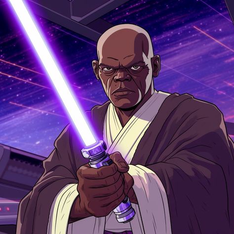 Mace Windu Fan Art, Mace Windu, George Lucas, Star Wars Art, Avatar, Favorite Character, Star Wars, Fan Art, Art