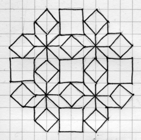 All sizes | Geometric pattern #1 | Flickr - Photo Sharing! Graph Paper Designs, Graph Paper Drawings, Blackwork Patterns, Barn Quilt Designs, Geometric Design Art, Islamic Patterns, Graph Paper Art, Barn Quilt Patterns, Geometric Drawing