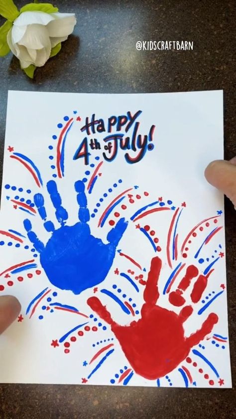 4th Of July Projects For Preschool, July Preschool Crafts, 4 Of July Art Projects For Kids, 4th Of July Activity For Toddlers, Fourth Of July Crafts For Babies, 4th Of July Daycare Crafts, 4 Of July Activities For Toddlers, 4 Of July Preschool Crafts, 4th Of July Daycare Activities