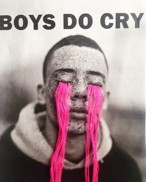 Victoria Villasana on Instagram: “Boys & men should forever be entitled to show their emotions... New #streetart #pasteups to put up soon.... #streetartlondon 📷…” Street Art London, Gcse Art, Fashion Collage, A Level Art, Malbec, Art Plastique, 그림 그리기, Art Sketchbook, The Words