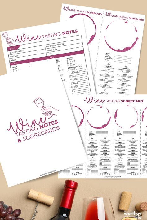 Get tips on hosting a wine-tasting at home. Plus, there are free wine-tasting scorecards and wine-tasting printables on the blog! Home Wine Tasting Party, At Home Wine Tasting Party, Wine Party Games, At Home Wine Tasting, Home Wine Tasting, Wine Cheese Party, Wine Tasting Card, Wine Games, Wine Tasting Notes