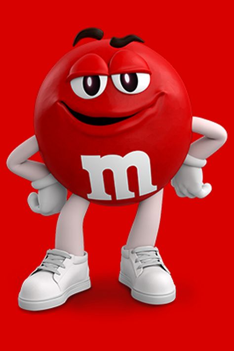 HmRed02 M And M Characters, M M Wallpaper, Red M&m, Hear Ne Out Characters, Red M And M, Reality Drawing, Bowie Heroes, M&m Characters, Happy M