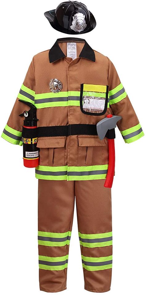 Glow Costume, Fireman Outfit, Fireman Costume, Firefighter Tattoo, Girl Firefighter, Firefighter Wedding, Firefighter Costume, Fireman Party, Firefighter Decor