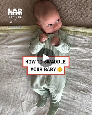 Swaddling technique for babies 👶 | Swaddling technique that keeps babies snug and happy! 👶👌 | By LADbible IrelandFacebook Swaddling Techniques, Lad Bible, Grandchildren, Bible