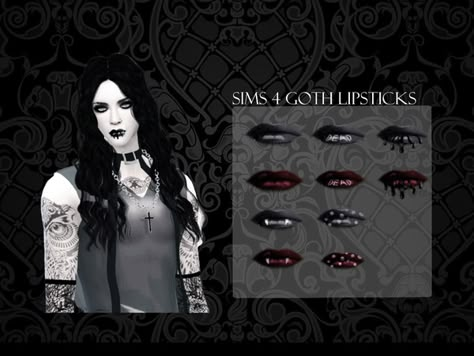 Sims 4 Cc Goth Makeup, Mall Goth Makeup, Sims 4 Cc Goth, Trad Goth Makeup, Sims 4 Nails, Sims 4 Download, Sims 4 Cc Makeup, Sims 4 Body Mods, Sims 4 Cc Folder