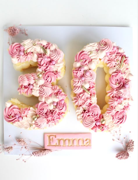 Homemade 30th Birthday Cake, 30th Birthday Cake For Women Pink, Birthday Cake Ideas 30th For Woman, 30th Birthday Cupcake Cake, Women’s 30th Birthday Cake, Pink 30th Birthday Ideas, 30th Birthday Pink Theme, 30 Cupcake Cake, 30th Birthday Ideas For Women Pink