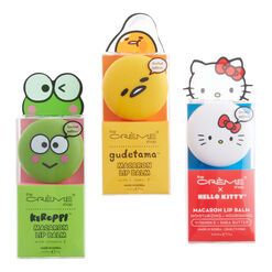 Creme Shop Sanrio Macaron Lip Balm Collection Sanrio Macaron, Macaron Lip Balm, Hello Kitty Shop, The Creme Shop, Creme Shop, Lip Balm Collection, Christmas Shop, World Market, Christmas Shopping