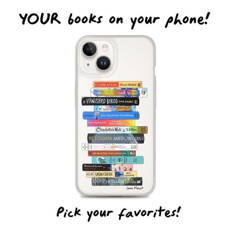 Book Lover Phone Case, Ideal Bookshelf, Book Phone Case, Contemporary Novels, Book Challenge, Custom Iphone Cases, Custom Phone Case, Custom Book, Clear Iphone Case