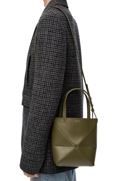 Loewe Tote, Loewe Logo, Loewe Puzzle Bag, Mini Puzzle, Loewe Puzzle, Puzzle Bag, Folding Bag, Dark Khaki, Iconic Bags