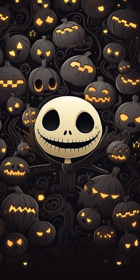 Christmas Phone Wallpapers, Phone Wallpaper Pastel, Helloween Wallpaper, Nightmare Before Christmas Wallpaper, Halloween Wallpaper Cute, Christmas Phone Wallpaper, Halloween Wallpaper Iphone, Phone Wallpaper Design, Jack And Sally