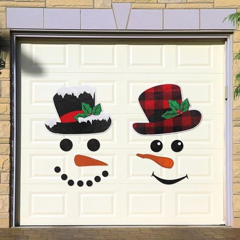 Amazon.com: 2 Styles Christmas Garage Door Decor Christmas Snowman Magnet Decor Snowman Face Garage Door Decor Reflective Snowman Car Magnet Sticker Snowman Refrigerator Magnet for Refrigerator (Natural) : Patio, Lawn & Garden Natural Patio, Christmas Garage Door, Christmas Garage, Door Decor Christmas, Garage Door Decor, Door Decals, Snowman Faces, Reflective Material, Refrigerator Magnet