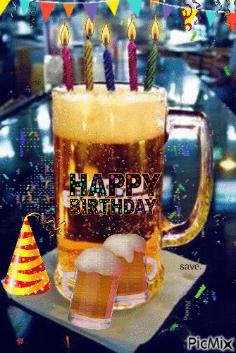 Happy Birthday Drinks, Happy Birthday Wishes For Him, Happy Birthday Beer, Happy Birthday Man, Birthday Wishes For Him, Funny Happy Birthday Wishes, Birthday Greetings Friend, Happy Birthday Wishes Cake, Happy Birthday Greetings Friends