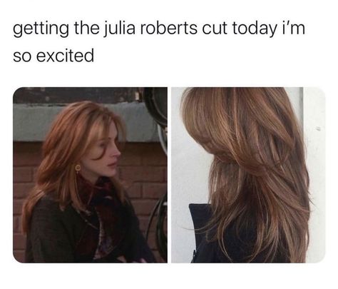 Julia Roberts Hair, 90s Haircuts, Hairstyles For Layered Hair, Chique Outfits, Hair Stylies, Julia Roberts, Bob Haircuts, Aesthetic Hair, Hairstyles Haircuts